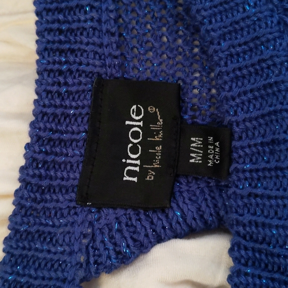 Nicole by Nicole Miller Cold Shoulder Tunic NWOT - Picture 3 of 4